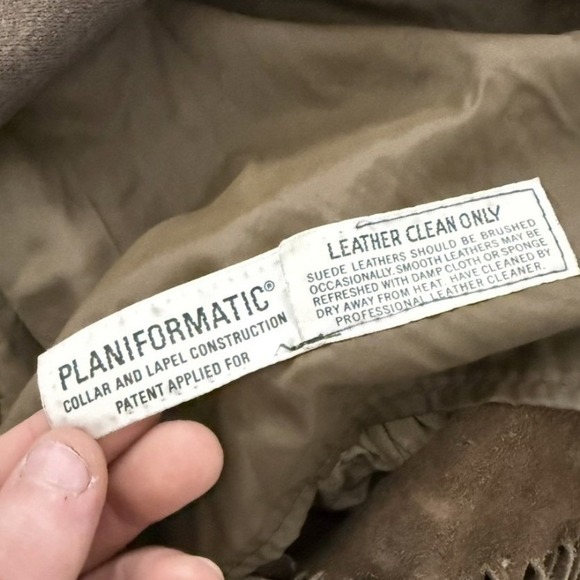 Vintage Brown Suede Leather Fringe Western sears Jacket Cowboy Boho Coat - Picture 7 of 10